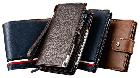 Noir House leather wallet